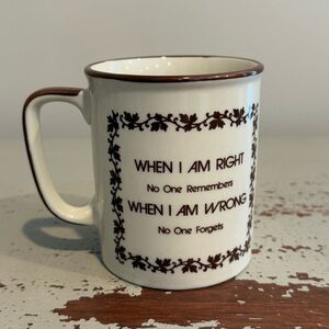 Kitschy Vintage Floral Funny Saying Mug